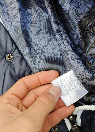 Чоловічий пуховик moncler maya синій 4