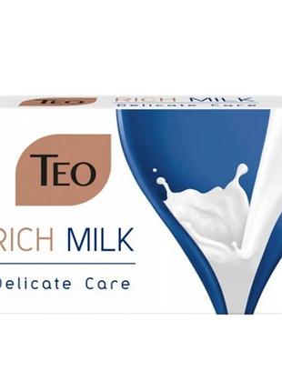 Мило тверде косметичне teo rich milk delicate care 90 г 7367