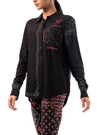 Desigual sally сорочка готична готическая бохо віскоза