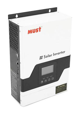 Must гiбрiдний дбж must pv18-1012vpm, 1000w, 12v, ток заряда 10-20a, 170-280v, mppt (60а, 105 vdc), 225*355*92 мм, 5.5 кг