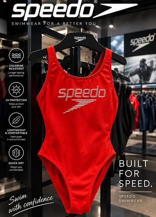 ❤️купальник жіночий speedo суцільний червоний