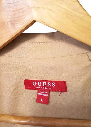 Стильный льняной пиджак блейзер guess 8