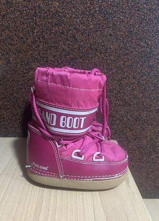 Чоботи дитячі moon boot рожеві
