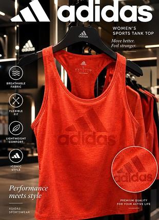 Майка жіноча adidas спортивна червона коралова