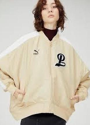 Куртка жіноча puma бомбер бежева