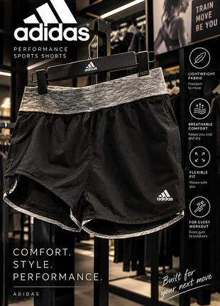 Шорти жіночі adidas performance sports чорно-сірі