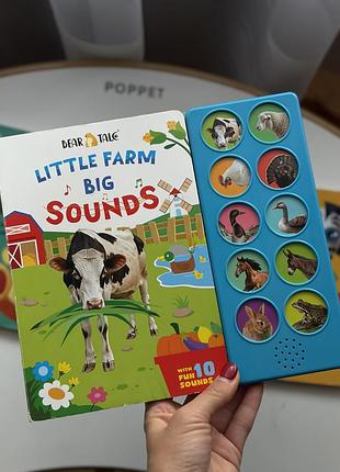 Дитяча інтерактивна книжка bear tale little farm big sounds
