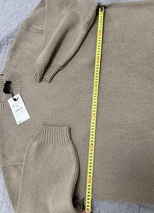 Светр бежевий джемпер кофта zara зара 8