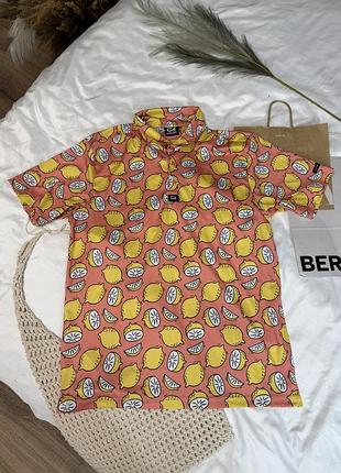 Чоловіча футболка поло ca custom apparel в лимони