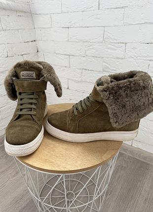 Уггі жіночі хакі на танкетці