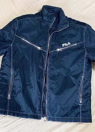 Куртка чоловіча fila осіння, синя, розмір l