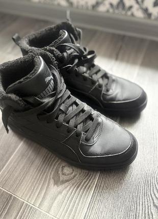 Кросівки чоловічі puma зимові демісезон чорні