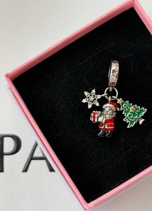 Pandora новорічні шарми пандора намистина шарм бусінка підвіска новорічна колекція