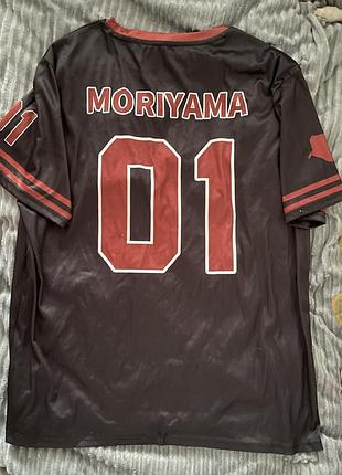 Футболка чоловіча moriyama 01 з трилогії «all for the game» чорна, розмір 2xl