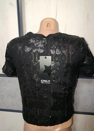 Блуза в паетки only 3