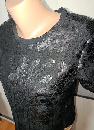 Блуза в паетки only 2