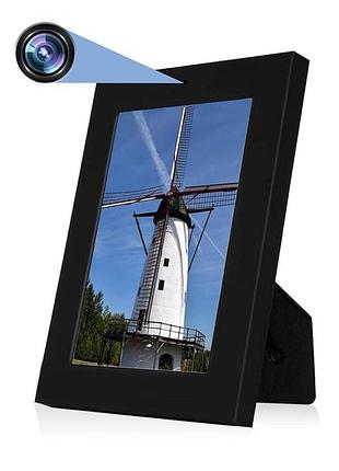 Настольная фоторамка со встроенной wi-fi объективом / камера видеонаблюдения
