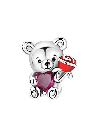 Намистина, шарм  мишка teddy bear