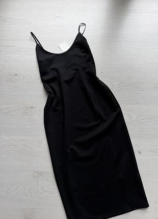 Жіноча сукня міді zara чорна