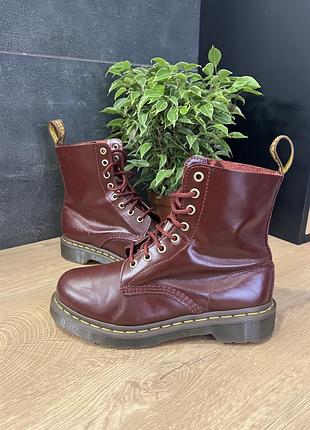Шкіряні черевики dr. martens pascal бордові 38 р. (устілка 24.5 см)25