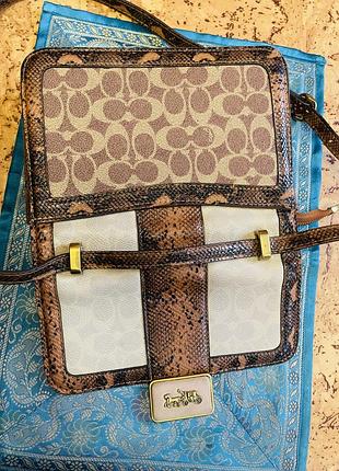 Сумка coach alie shoulder оригінал пітон 6