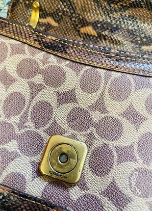 Сумка coach alie shoulder оригінал пітон 4