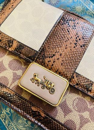 Сумка coach alie shoulder оригінал пітон