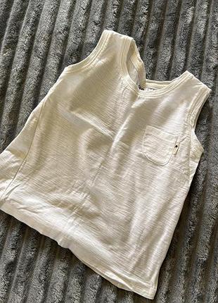 Майка для мальчика zara белая