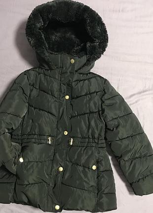 Куртка дитяча зимова zara чорного кольору