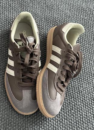 Кросівки чоловічі adidas samba og коричневі,