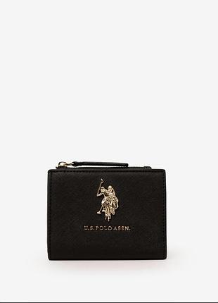 Гаманець жіночий u.s. polo assn. logo snap wallet чорний