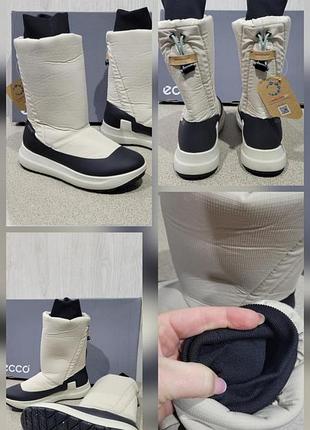 Зимние дутикиecco solice оригинал новые 10