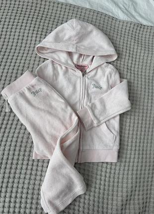 Спортивний костюм для дівчинки juicy couture рожевий велюровий