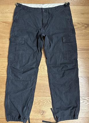 Штани чоловічі carhartt карго чорні 36x30