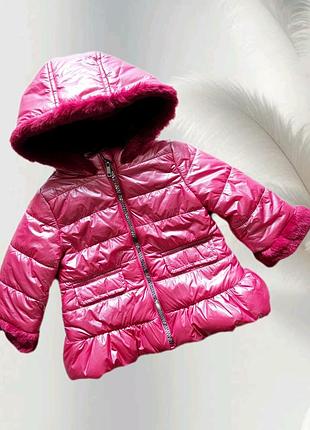Новые теплые куртки для девушек 74см, 86см, ovs, 9-12умесяц, 18-24месяцы, яркая зимняя куртка для девочки