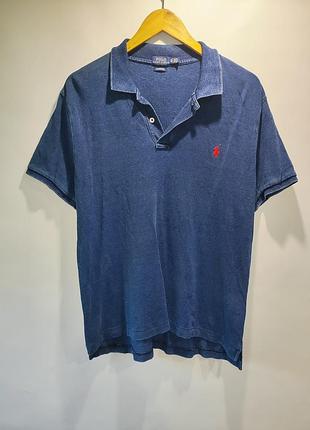 Футболка поло чоловіча polo ralph lauren синя