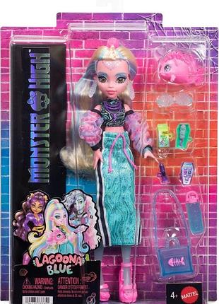 Monster high lagoona blue doll with pet piranha & лялька monster high lagoona blue з піраньєю домашнім улюбленцем викуп на замовлення