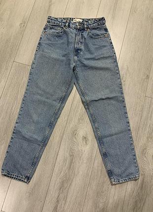 Джинси жіночі zara mom блакитні