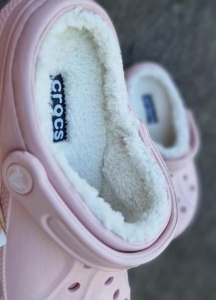 Сабо на меху, утепленные crocs lined m6w8 2