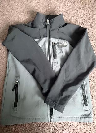 Куртка підліткова the north face демісезонна чорно-сіра лімітованої версії з голограмою casual