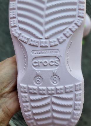Сабо на меху, утепленные crocs lined m6w8 4