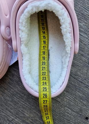 Сабо на меху, утепленные crocs lined m6w8 6