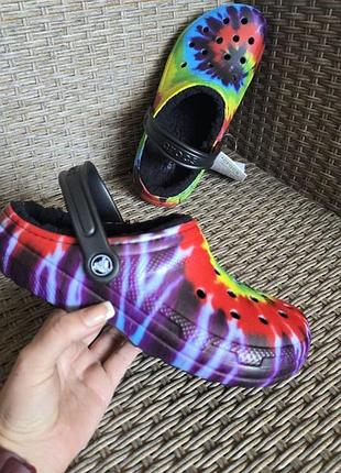 Сабо на меху #crocs classic lined w9-39/40-25cm