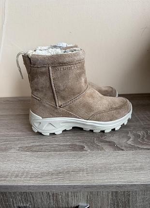 Нові чоботи жіночі merrell, сапожки, черевики, розмір 37, устілка 24 см, натуральна замша
