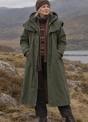 Довгий плащ-дощовик jack murphy malvern coat (uk 20 / eu 48 / ua 54) / тренч для верхової їзди кантрі стиль barbour