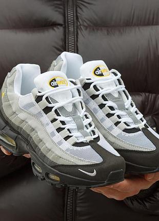 Кросівки чоловічі nike air max 95 grey black yellow
