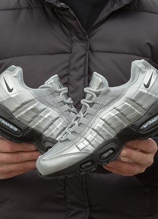 Кроссовки мужские nike air max 95 silver
