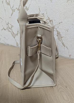 Бежева сумка the tote bag 5