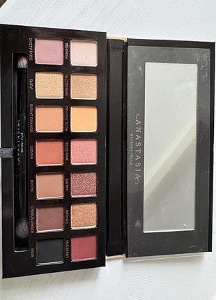 Тіні для повік anastasia beverly hills soft glam палетка 14 відтінків