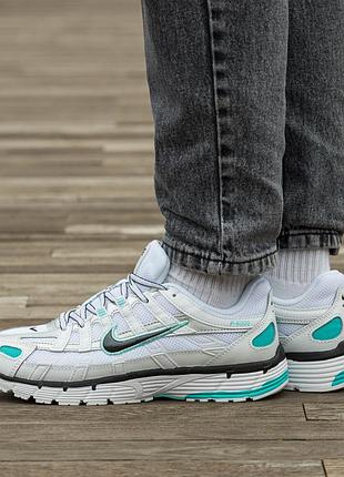 Кросівки чоловічі nike p-6000 white blue